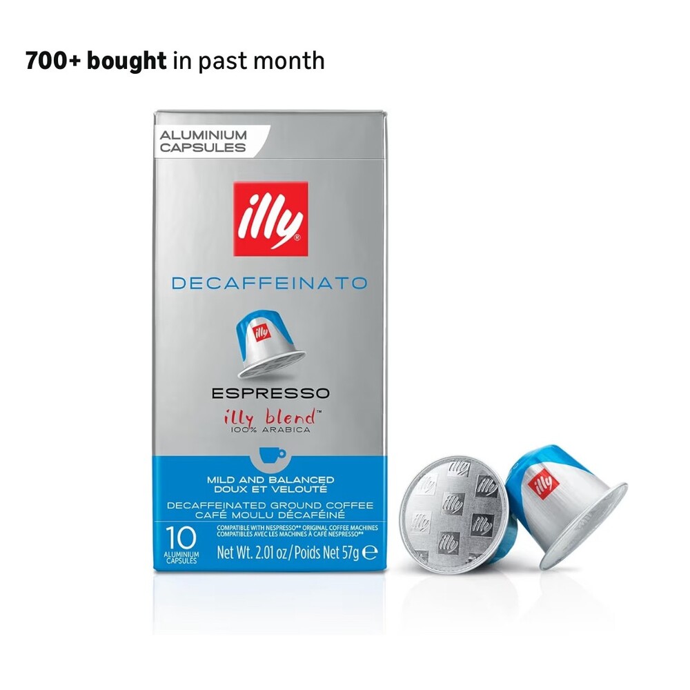 New ILLY Espresso Decaffeinated Ground Coffee Aluminum Capsules